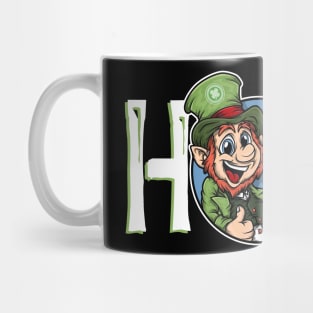 Leprechaun Token - LEP - HODL - White Lettering T-Shirt Mug